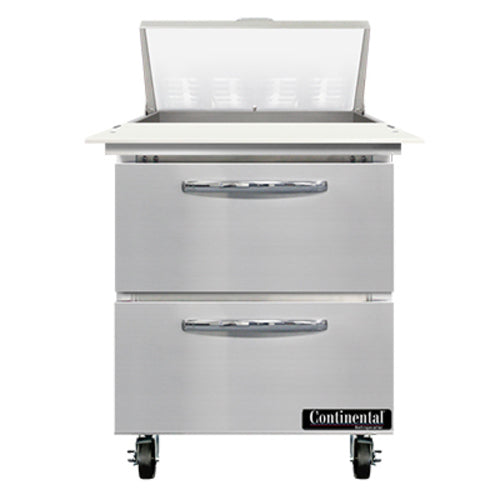 Continental SW27N8C-D Refrigerated Counter, Sandwich / Salad Unit