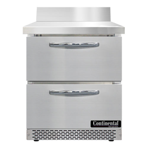 Continental SW27NBS-FB-D Refrigerated Counter, Work Top