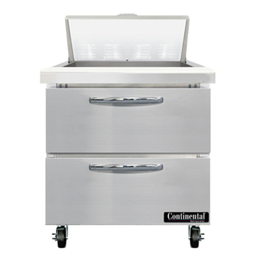 Continental SW32N8-D Refrigerated Counter, Sandwich / Salad Unit