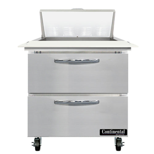 Continental SW32N8C-D Refrigerated Counter, Sandwich / Salad Unit