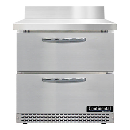 Continental SW32NBS-FB-D Refrigerated Counter, Work Top