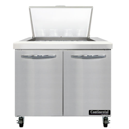 Continental SW36N12M Refrigerated Counter, Mega Top Sandwich / Salad Unit