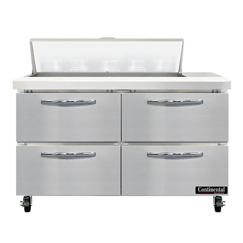 Continental SW48N10-D Refrigerated Counter, Sandwich / Salad Unit
