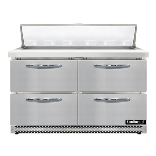 Continental SW48N12-FB-D Refrigerated Counter, Sandwich / Salad Unit