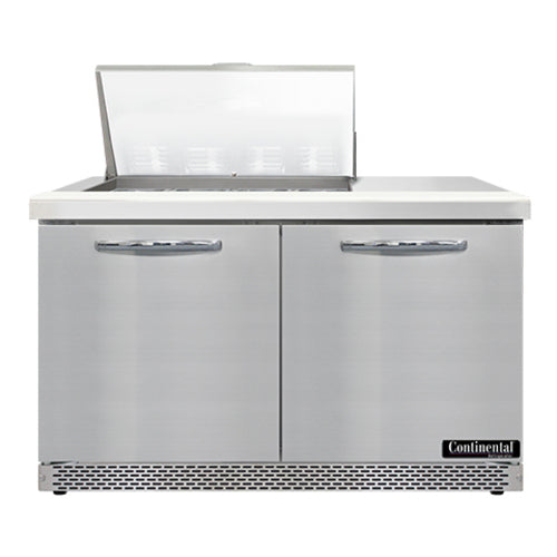 Continental SW48N12M-FB Refrigerated Counter, Mega Top Sandwich / Salad Unit