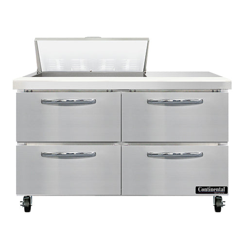 Continental SW48N8-D Refrigerated Counter, Sandwich / Salad Unit