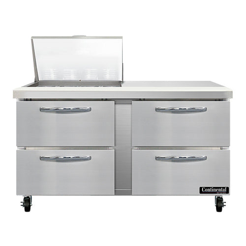 Continental SW60N12M-D Refrigerated Counter, Mega Top Sandwich / Salad Unit
