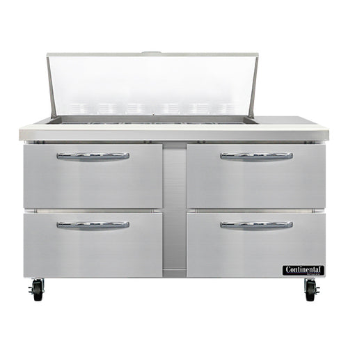 Continental SW60N18M-D Refrigerated Counter, Mega Top Sandwich / Salad Unit