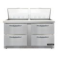 Continental SW60N24M-FB-D Refrigerated Counter, Mega Top Sandwich / Salad Unit