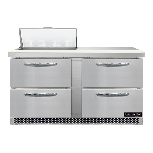 Continental SW60N8-FB-D Refrigerated Counter, Sandwich / Salad Unit