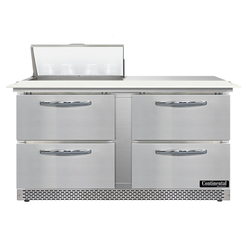 Continental SW60N8C-FB-D Refrigerated Counter, Sandwich / Salad Unit