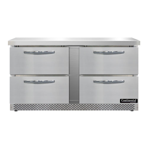 Continental SWF60N-FB-D Freezer Counter, Work Top