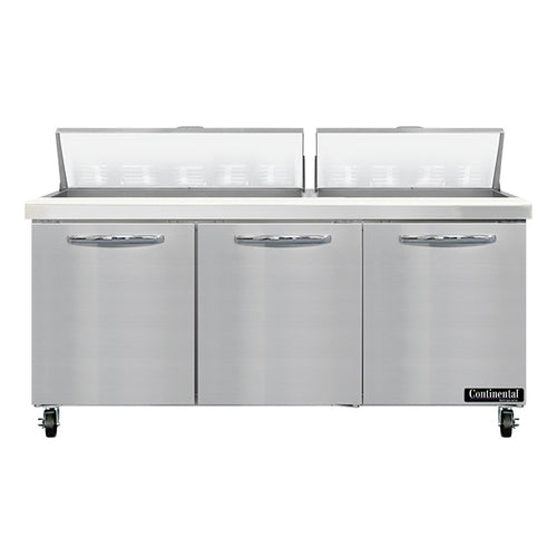 Continental SW72N18 Refrigerated Counter, Sandwich / Salad Unit