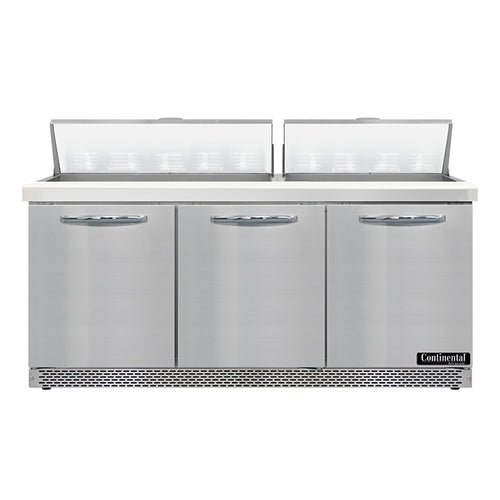 Continental SW72N18-FB Refrigerated Counter, Sandwich / Salad Unit