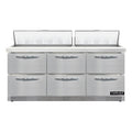 Continental SW72N18-FB-D Refrigerated Counter, Sandwich / Salad Unit