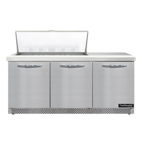 Continental SW72N18M-FB Refrigerated Counter, Mega Top Sandwich / Salad Unit