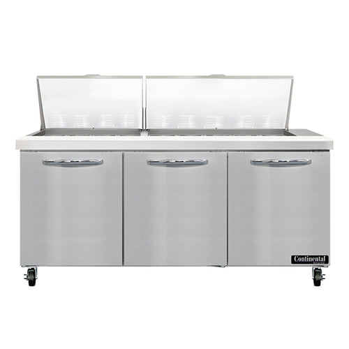 Continental SW72N27M Refrigerated Counter, Mega Top Sandwich / Salad Unit