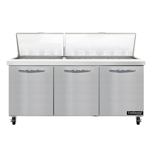 Continental SW72N30M Refrigerated Counter, Mega Top Sandwich / Salad Unit