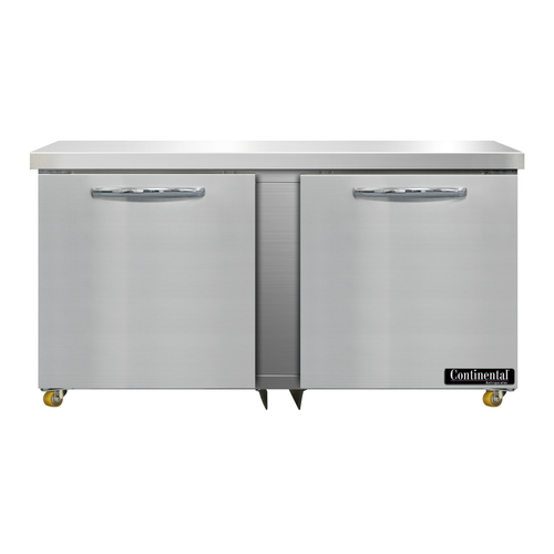 Continental D60N-U Refrigerator, Undercounter, Reach-In