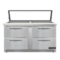 Continental SW60N24M-HGL-FB-D Refrigerated Counter, Mega Top Sandwich / Salad Unit