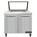 Continental SW36N12M-HGL Refrigerated Counter, Mega Top Sandwich / Salad Unit
