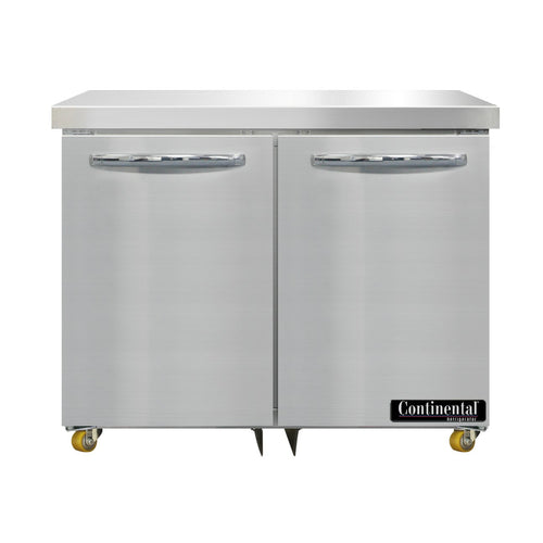 Continental D36N-U Refrigerator, Undercounter, Reach-In