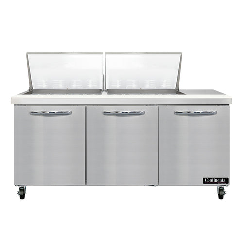 Continental SW72N24M Refrigerated Counter, Mega Top Sandwich / Salad Unit