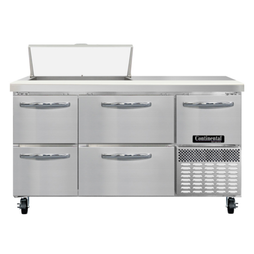 Continental RA60SN8-D Refrigerated Counter, Sandwich / Salad Unit
