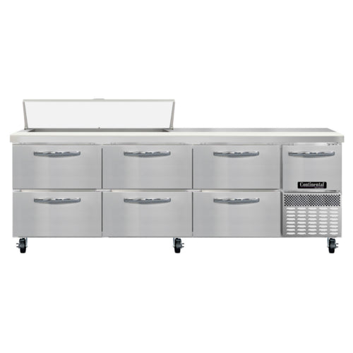 Continental RA93SN12-D Refrigerated Counter, Sandwich / Salad Unit