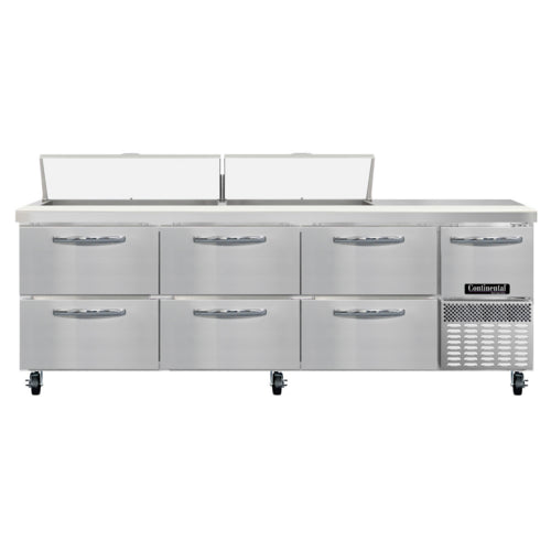 Continental RA93SN18-D Refrigerated Counter, Sandwich / Salad Unit