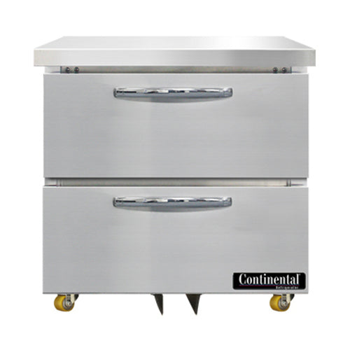 Continental SW32N-U-D Refrigerator, Undercounter, Reach-In