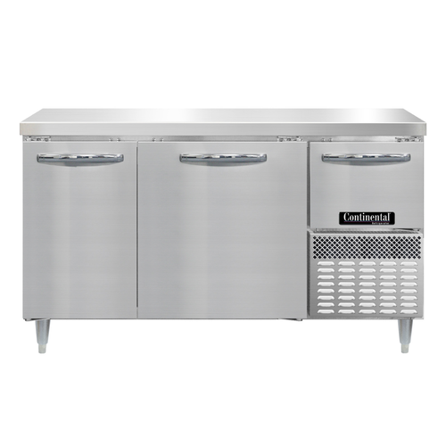 Continental DRA60NSS Refrigerated Counter, Work Top