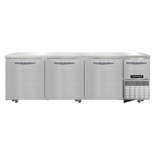 Continental RA93SN-U Refrigerator, Undercounter, Reach-In