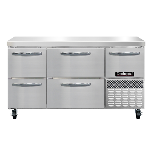 Continental RA60N-D Refrigerated Counter, Work Top