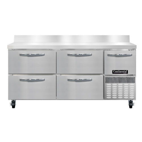 Continental FA68SNBS-D Freezer Counter, Work Top