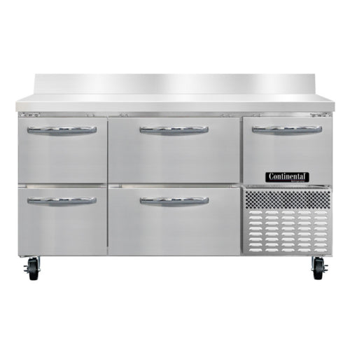 Continental RA60SNBS-D Refrigerated Counter, Work Top