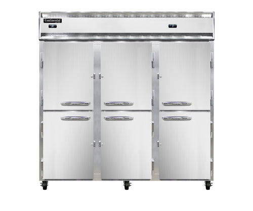 Continental 3RFFNSAHD Refrigerator Freezer, Reach-In