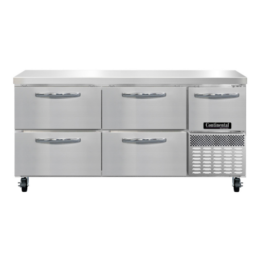 Continental RA68SN-D Refrigerated Counter, Work Top