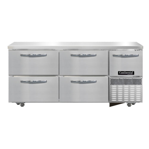 Continental FA68SN-U-D Freezer, Undercounter, Reach-In