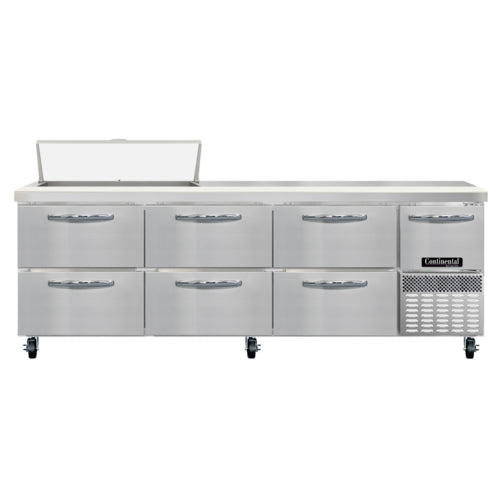 Continental RA93SN10-D Refrigerated Counter, Sandwich / Salad Unit