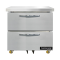 Continental D32N-U-D Refrigerator, Undercounter, Reach-In