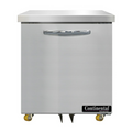 Continental D27N-U Refrigerator, Undercounter, Reach-In