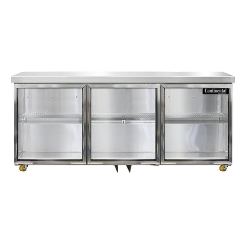 Continental SW72NGD-U Refrigerator, Undercounter, Reach-In