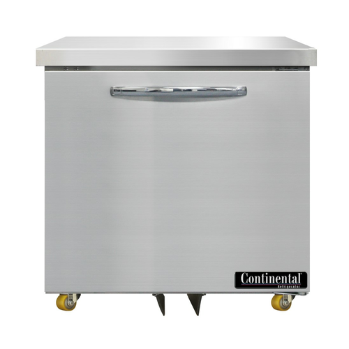 Continental D32N-U Refrigerator, Undercounter, Reach-In