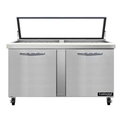 Continental SW60N24M-HGL Refrigerated Counter, Mega Top Sandwich / Salad Unit