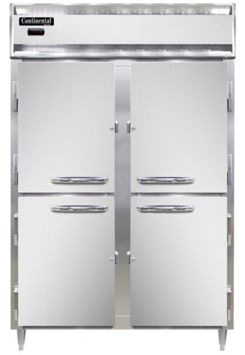 Continental DL2W-SA-PT-HD-SD-GD Heated Cabinet, Pass-Thru