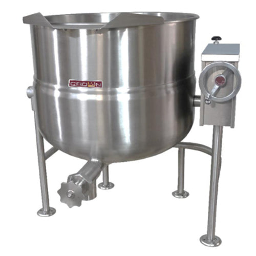 Crown DLT-60 Kettle, Direct Steam, Tilting