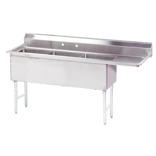 Advance Tabco FS-3-1524-24R Sink, (3) Three Compartment