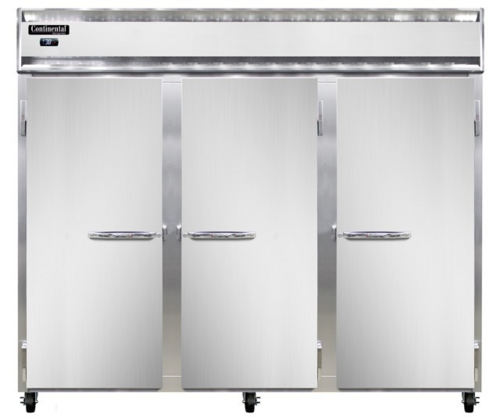 Continental 3RENSSPT-SD-GD Refrigerator, Pass-Thru