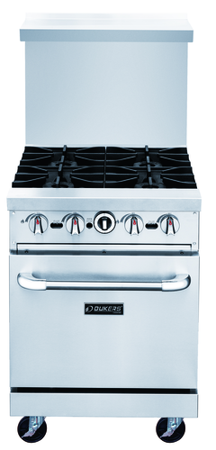 Dukers DCR24-4B Range, 24" Restaurant, Gas